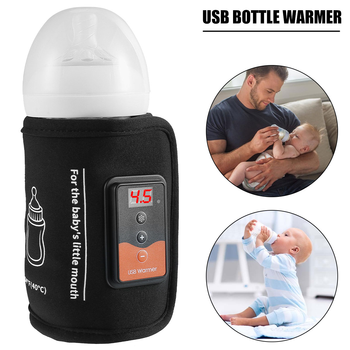 Baby Food Warmer Portable - Scaldabiberon Scaldabiberon alimentato tramite USB con