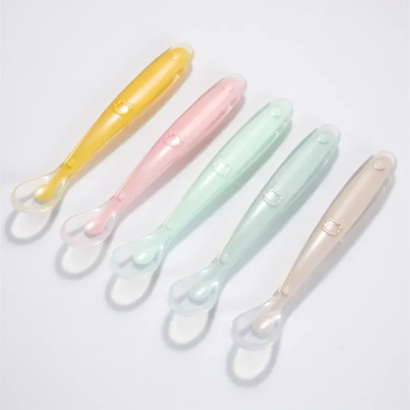 Baby Food Utensils - Cucchiaio per bambini in silicone morbido