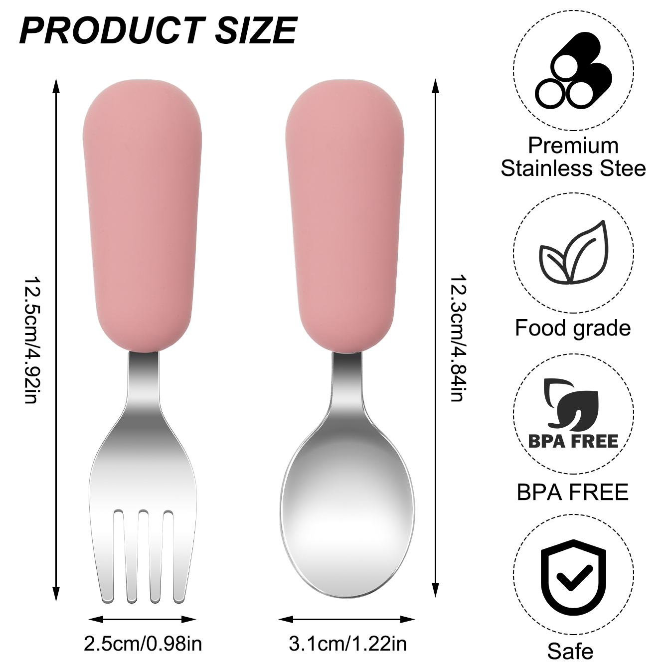 Colore Bambini 2PCS Forchetta  - Baby Food Utensils recensione e prezzo