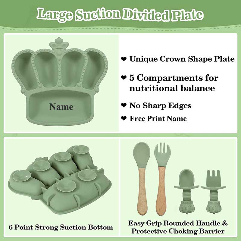 Nome personalizzato piatto per - Baby Food Dinner recensione e prezzo