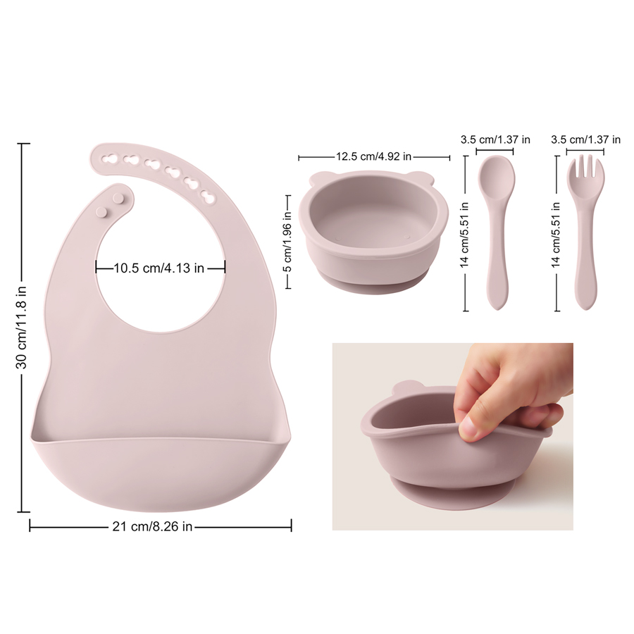 Stoviglie per bambini in Silic - Baby Food Dinner recensione e prezzo